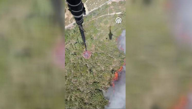 Urla'da orman yangını! Havadan ve karadan yoğun müdahale sürüyor - Resim: 8